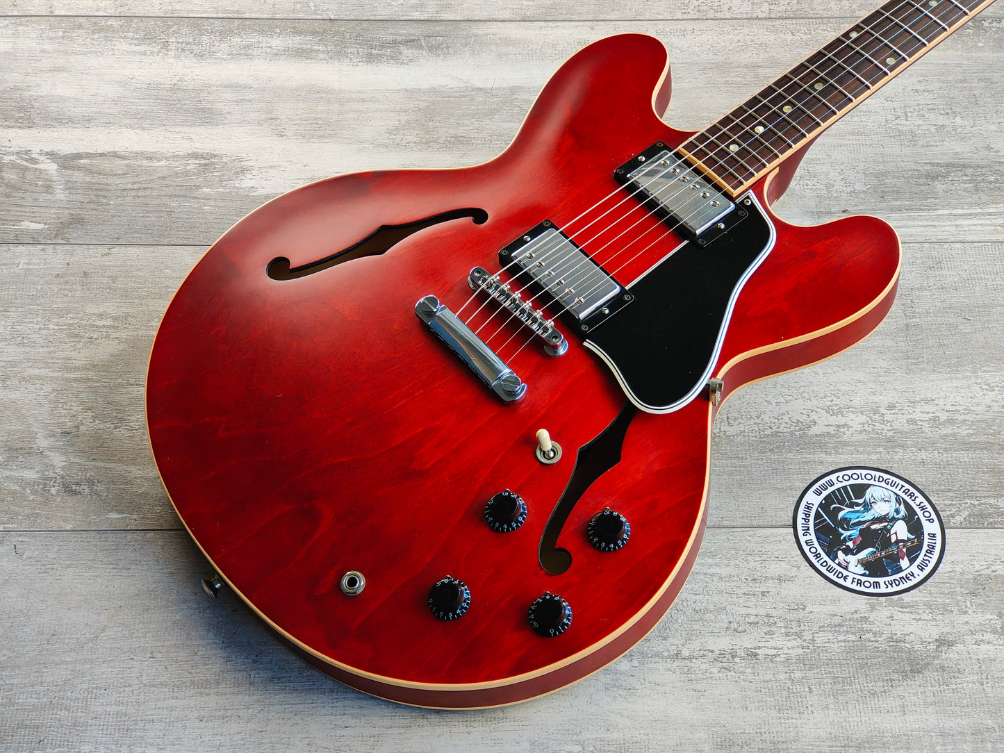 2012 Gibson USA Custom Shop ES-335 Dot (Satin Faded Cherry Red)