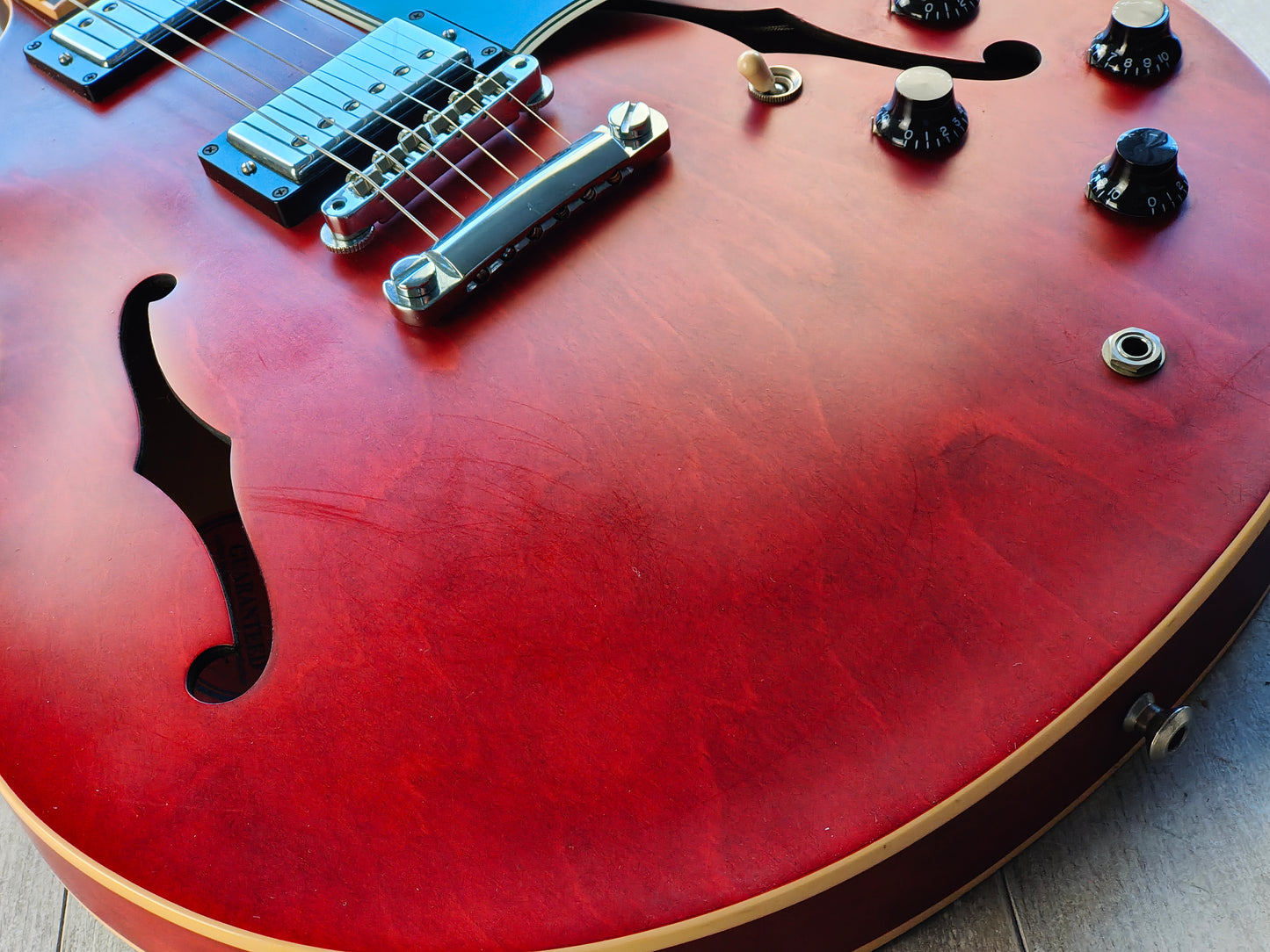 2012 Gibson USA Custom Shop ES-335 Dot (Satin Faded Cherry Red)