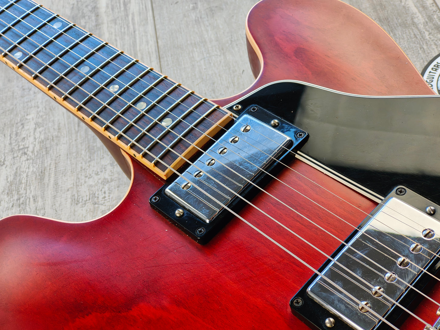 2012 Gibson USA Custom Shop ES-335 Dot (Satin Faded Cherry Red)