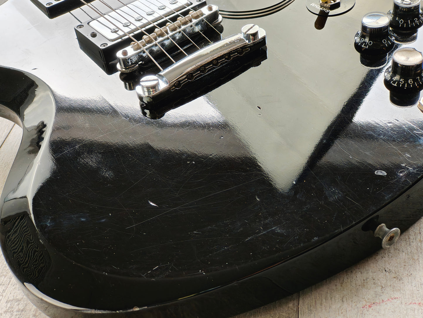 1989 Orville (Gibson) Japan SG-65 '62 Reissue SG Double Cutaway (Black)