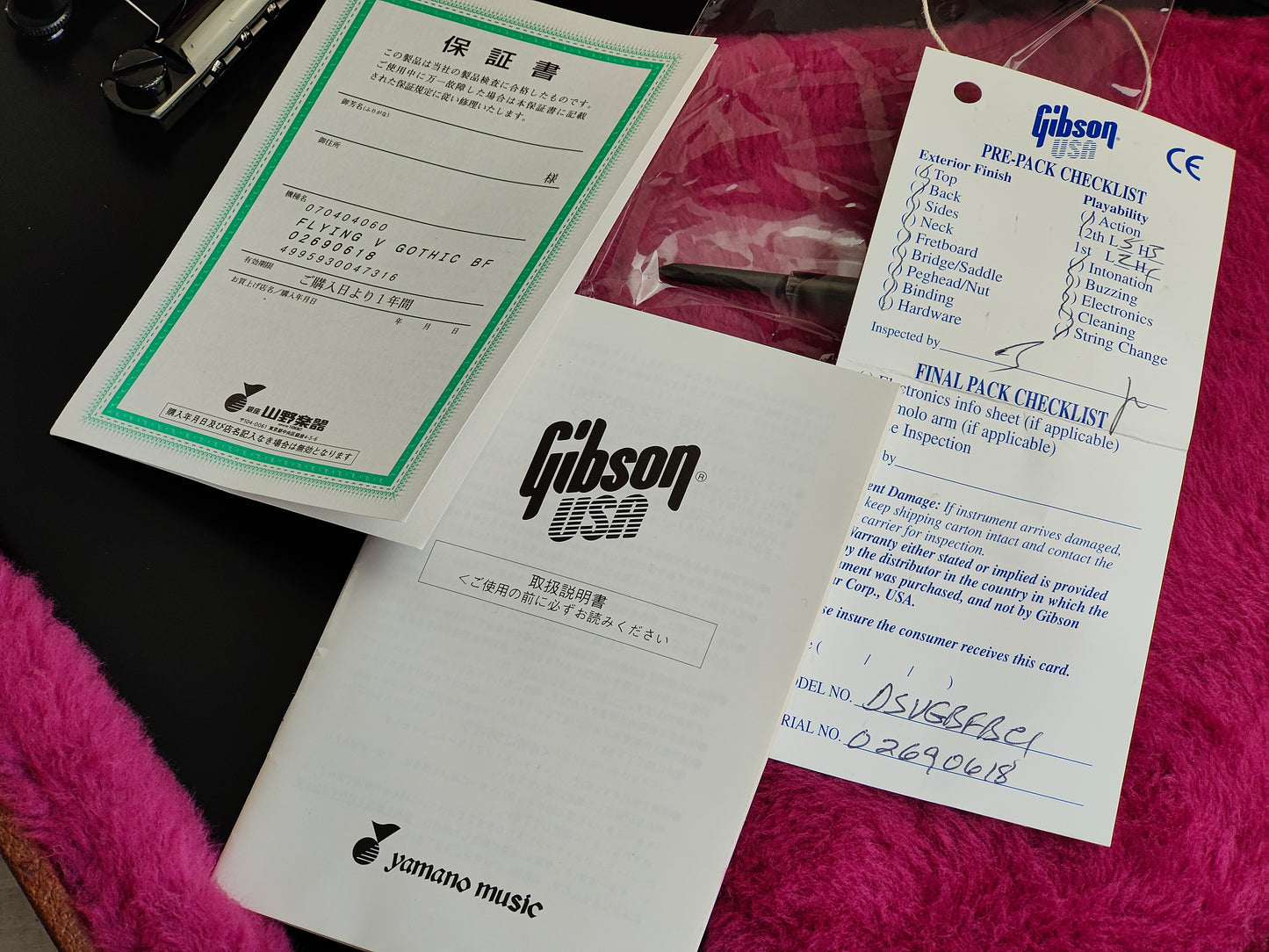 2000 Gibson USA Flying V Gothic (Black)