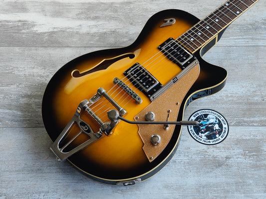 2015 Duesenberg Starplayer TV Semi Hollowbody (2-Tone Sunburst)