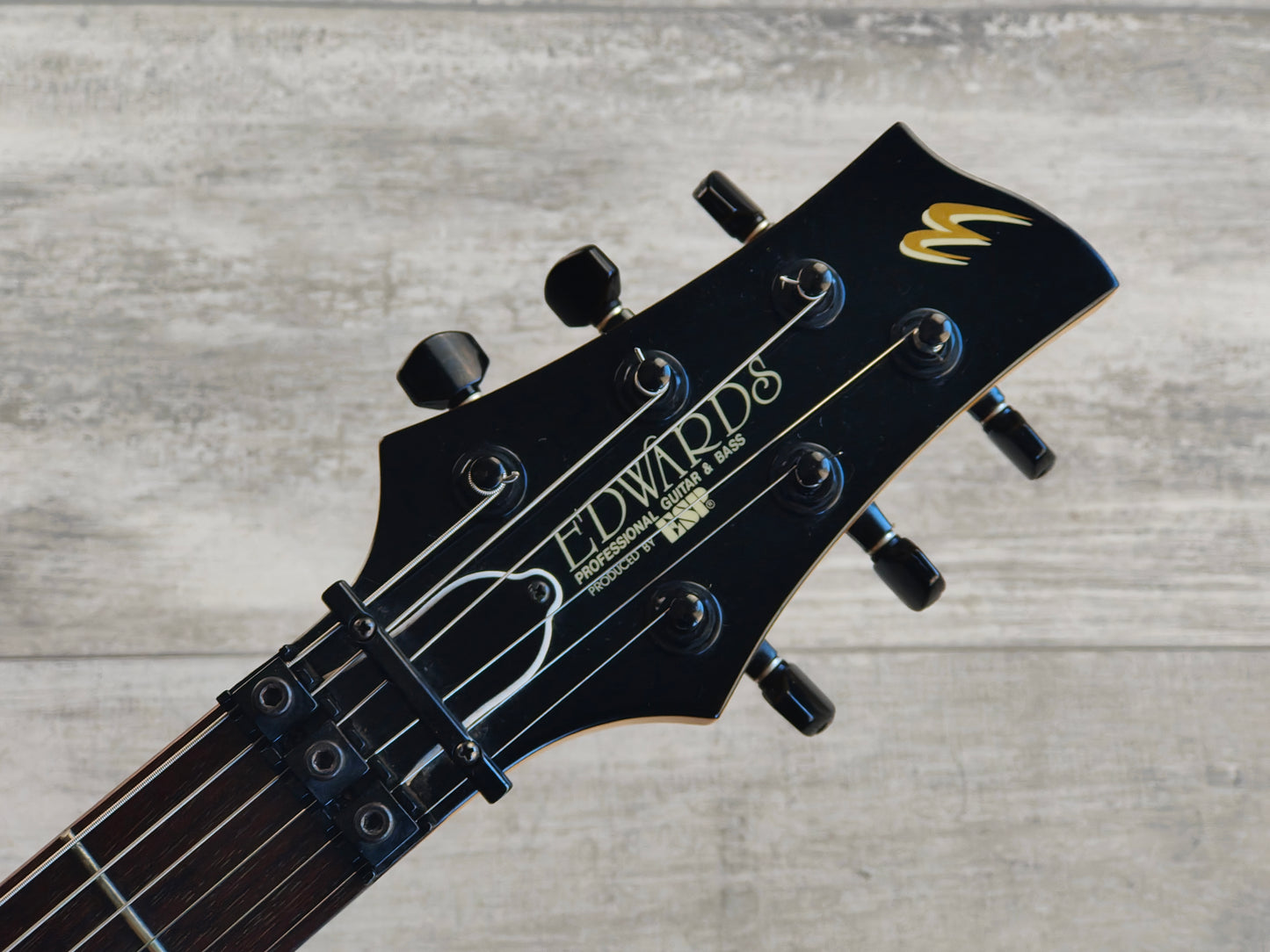 1992 Edwards "Knight α Alpha" Double Cutaway w/Floyd Rose (Bright Red)