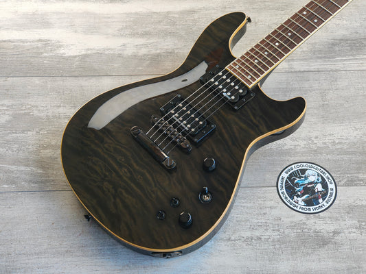 2010 Fernandes Japan APG-ELT "Japan Premium Custom" Series w/Sustainer (Transparent Black)