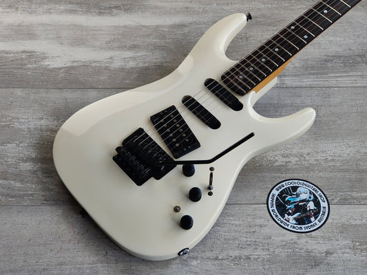 1989 Kramer 100 Series 620 HSS Superstrat w/Floyd Rose (White)