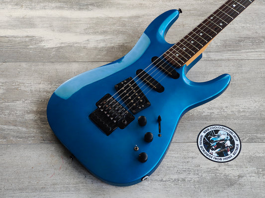 1989 Kramer 100 Series 620 HSS Superstrat w/Floyd Rose (Candy Blue)