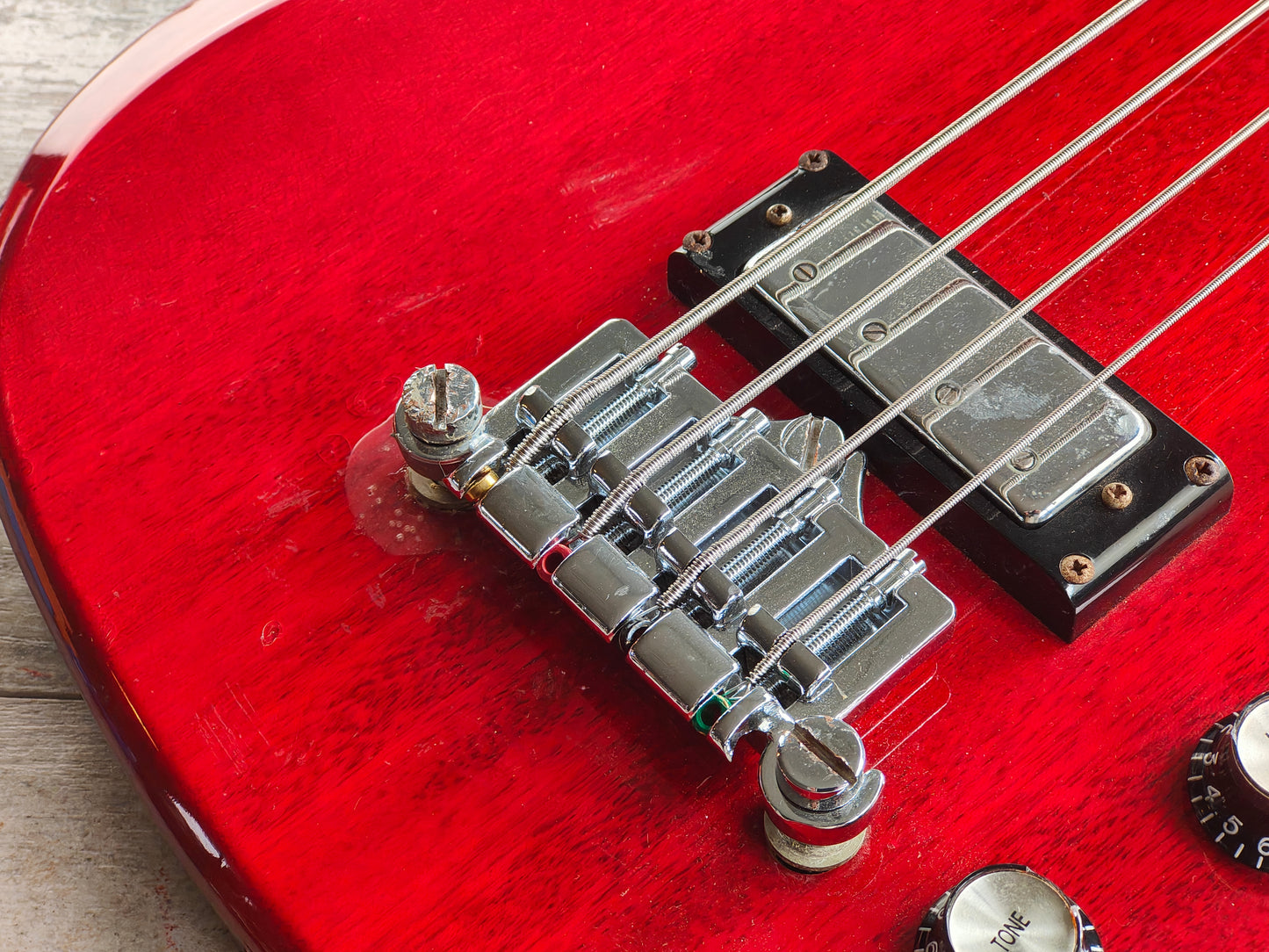 2000 Epiphone Korea EB-3 SG Bass (Cherry Red)