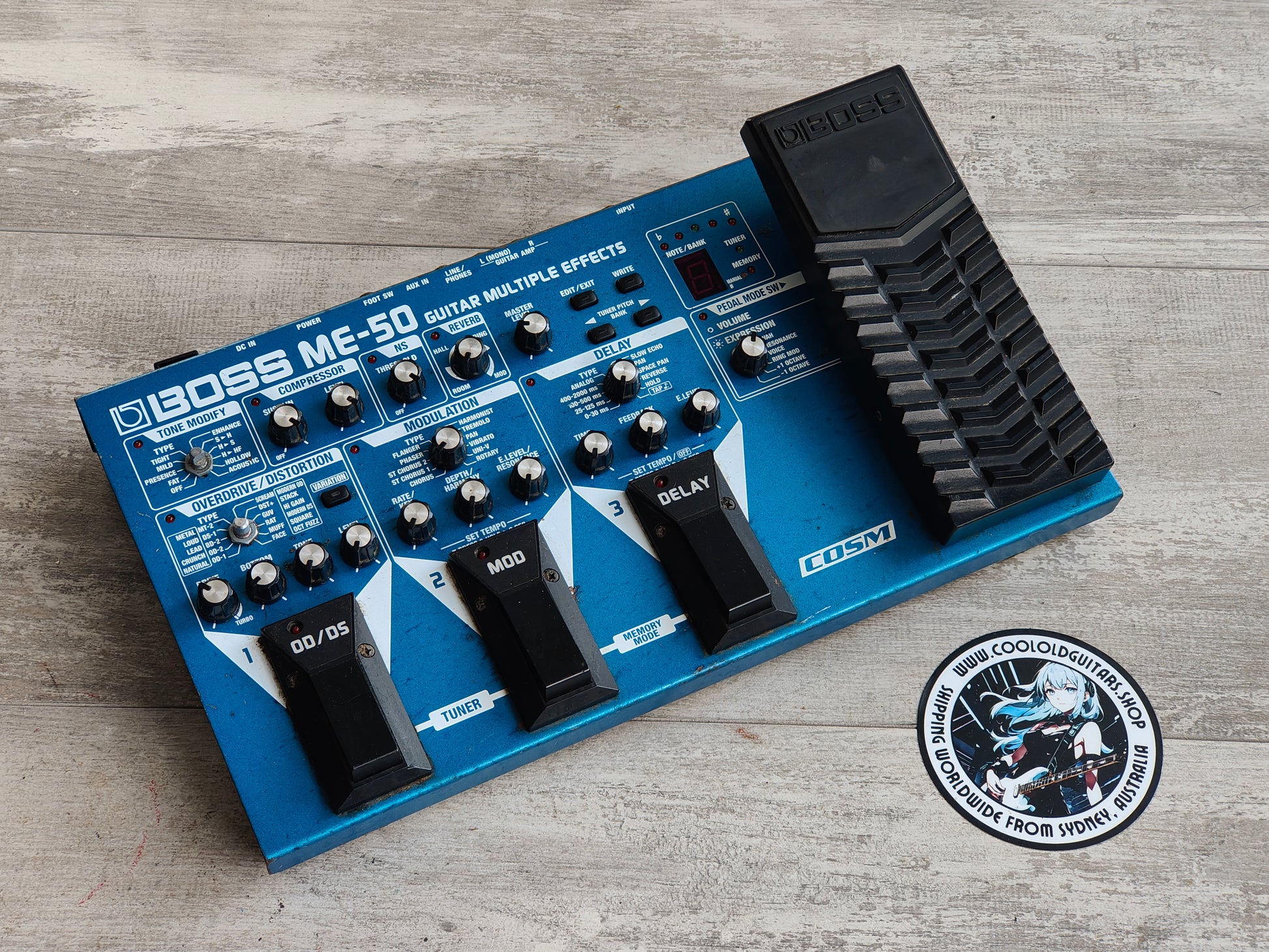 boss me 50 multi effects pedal Boss ME-50 Multi Effects – Cool Old Guitars