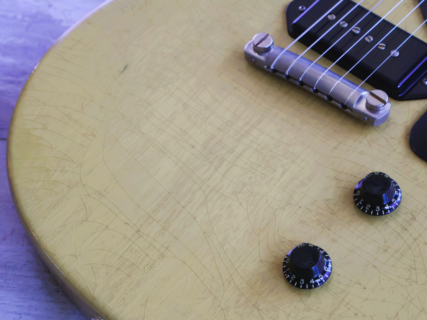 2022 Gibson USA Custom Shop Murphy Lab '57 Les Paul Junior (Ultra Light Aged TV Yellow)