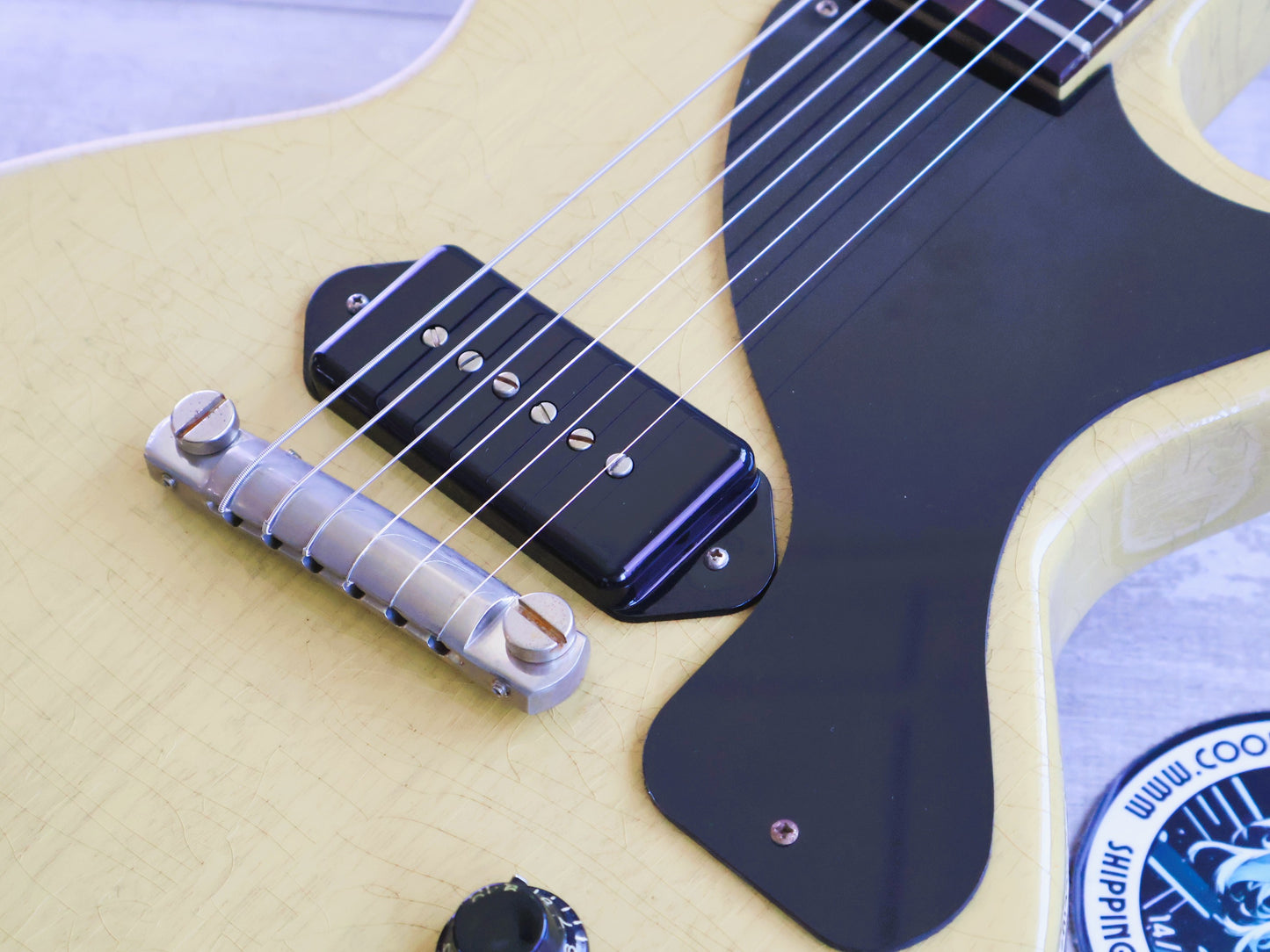 2022 Gibson USA Custom Shop Murphy Lab '57 Les Paul Junior (Ultra Light Aged TV Yellow)