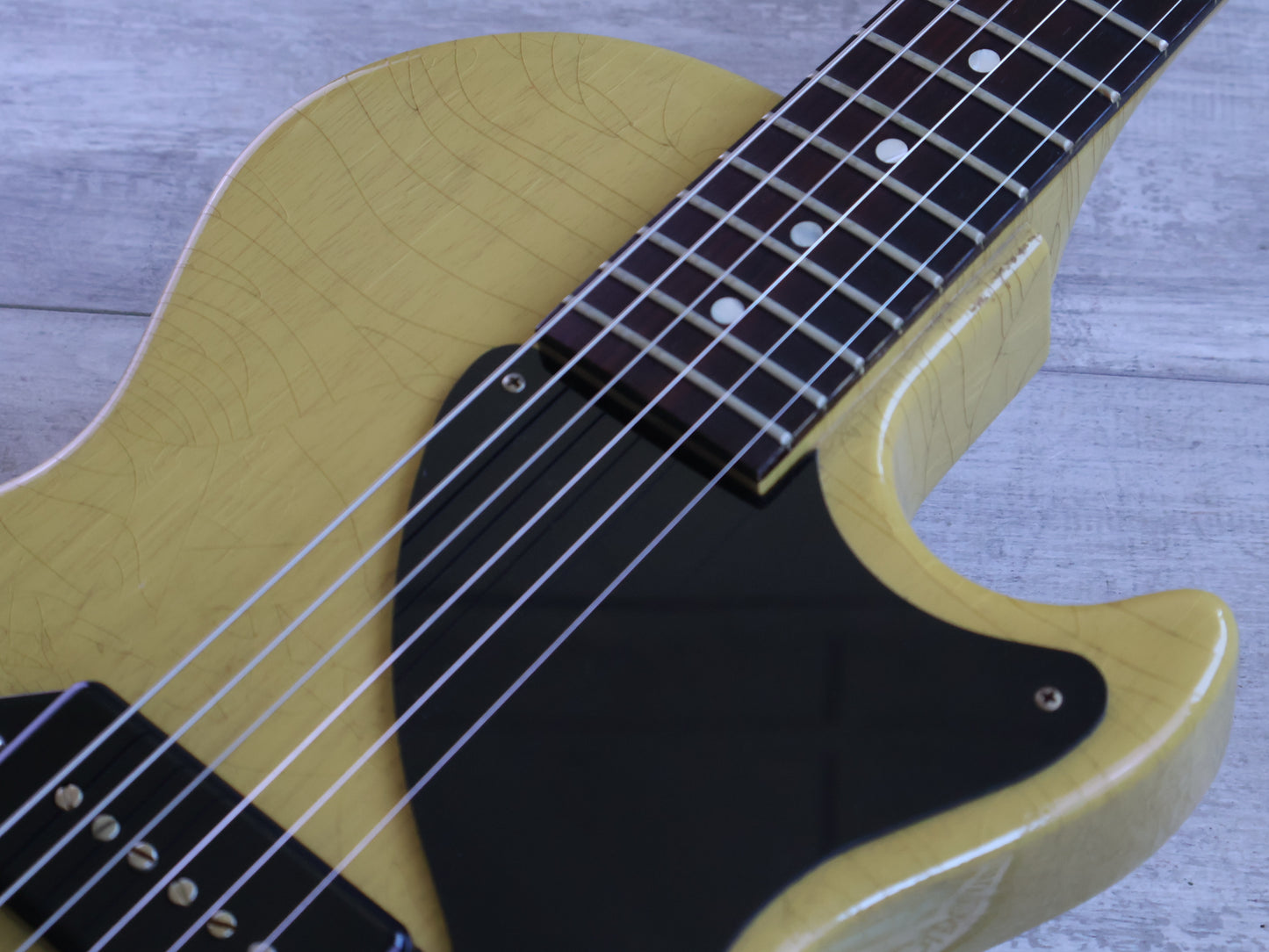 2022 Gibson USA Custom Shop Murphy Lab '57 Les Paul Junior (Ultra Light Aged TV Yellow)