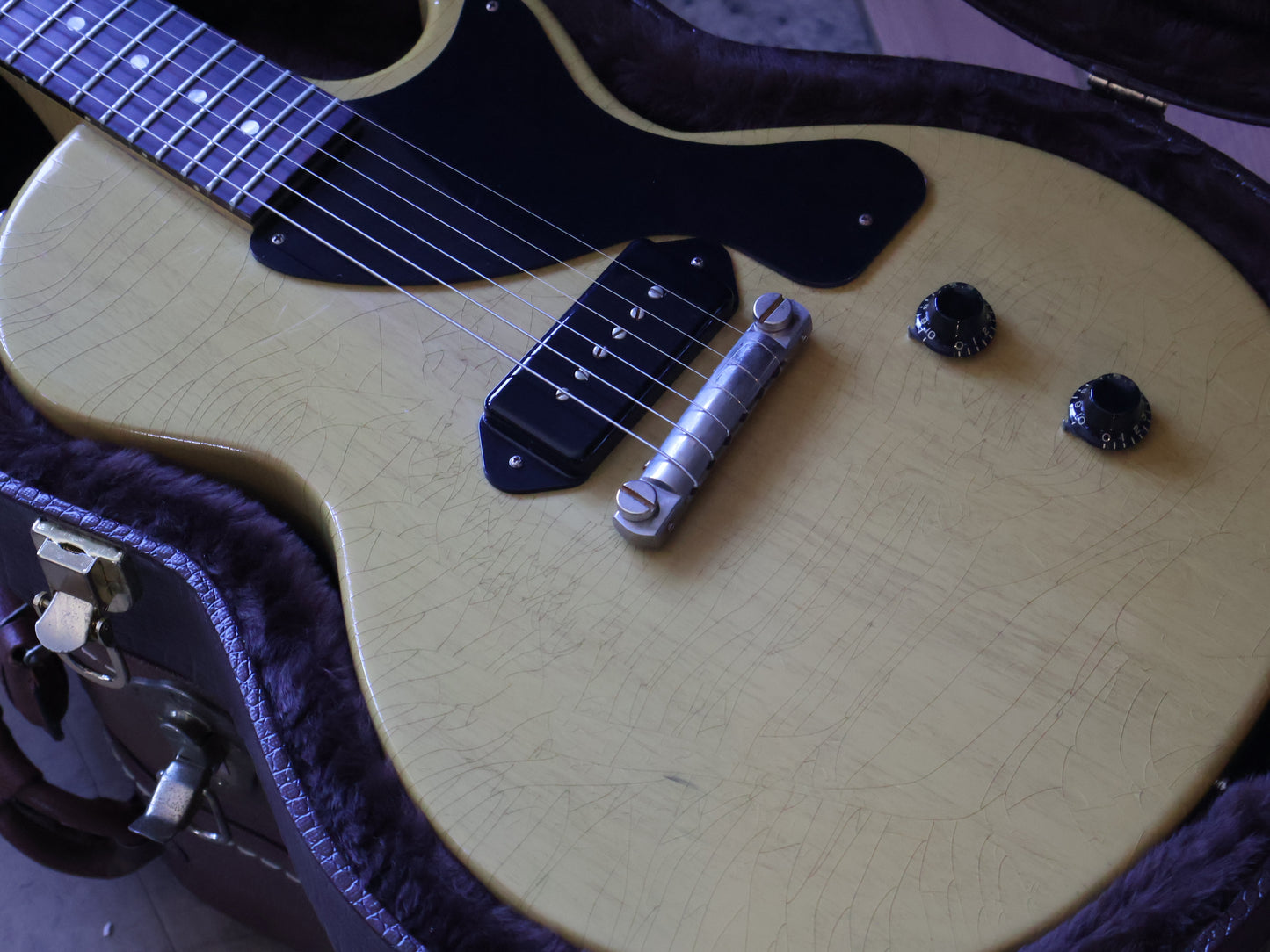 2022 Gibson USA Custom Shop Murphy Lab '57 Les Paul Junior (Ultra Light Aged TV Yellow)