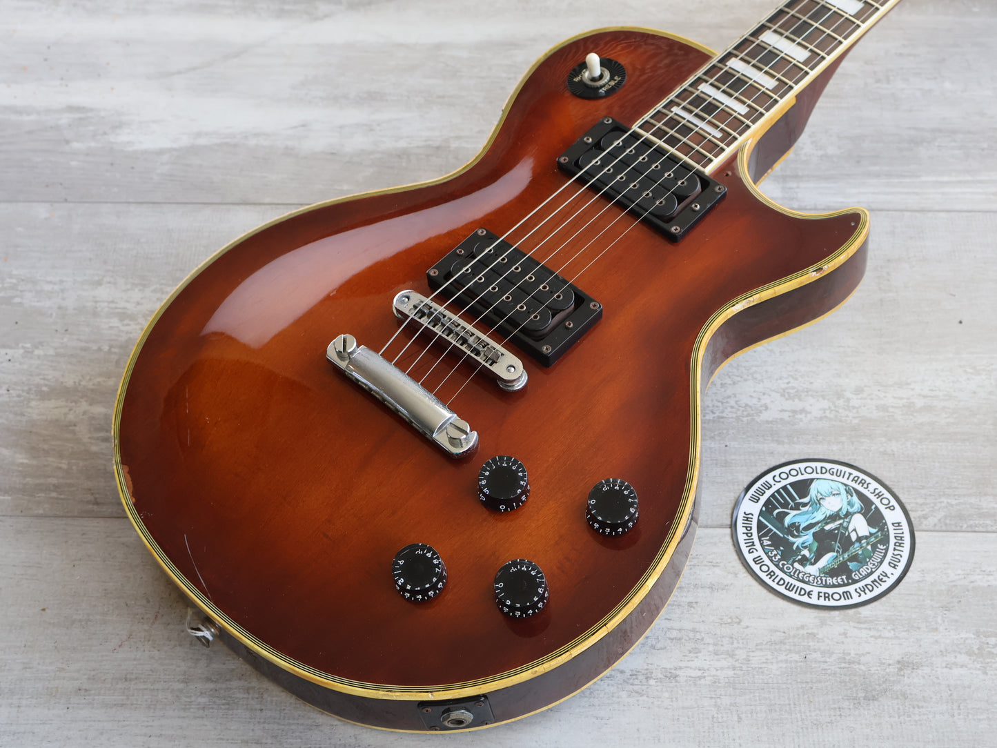 1978 Aria Pro II Japan LC-600 Les Paul Custom (Violin Finish)