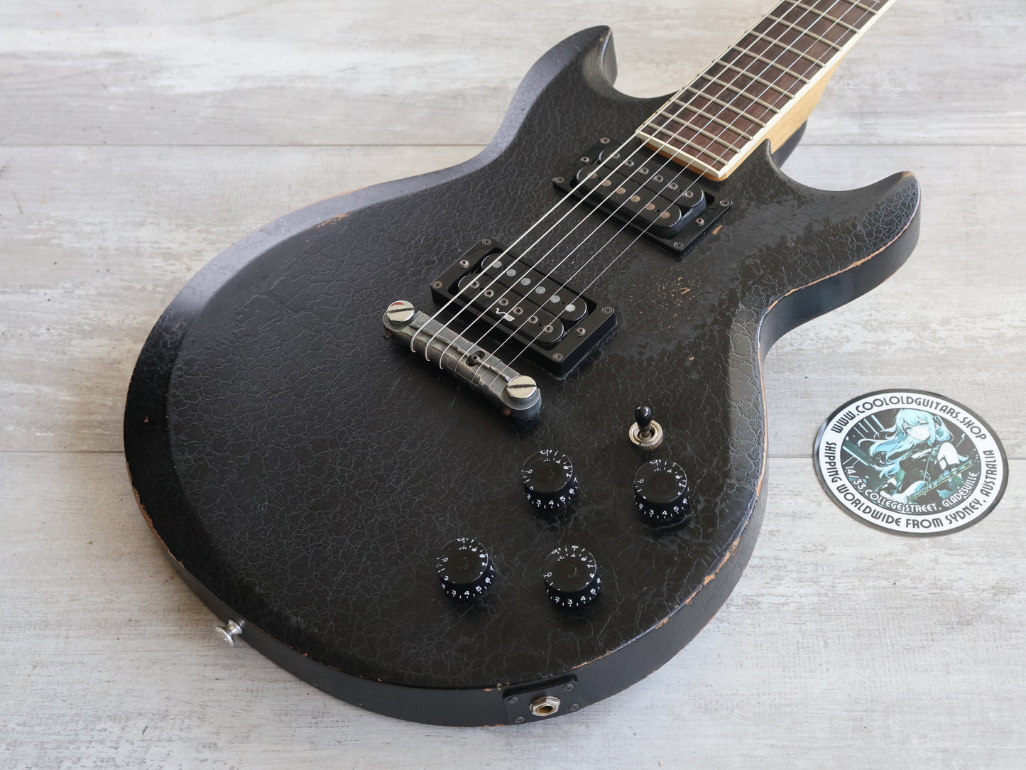 2003 Ibanez Japan AX1220 Prestige Double Cutaway (Biker Black)