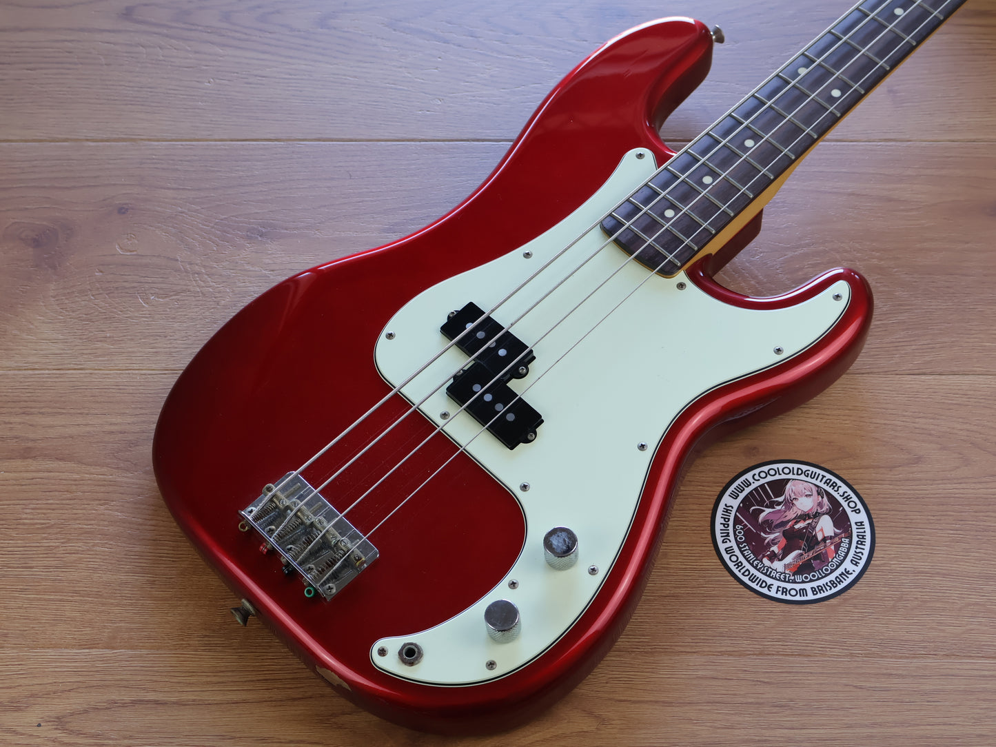 2011 FGN Fujigen Japan NPB100 Neo Classic Precision Bass (Candy Apple Red)