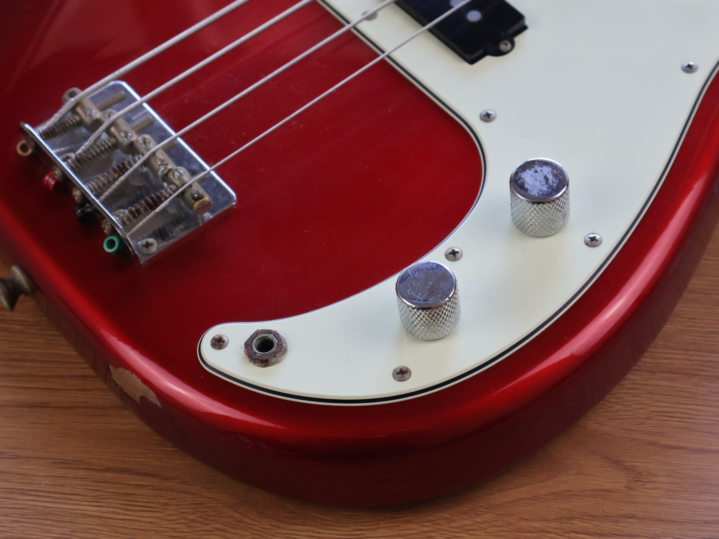 2011 FGN Fujigen Japan NPB100 Neo Classic Precision Bass (Candy Apple Red)