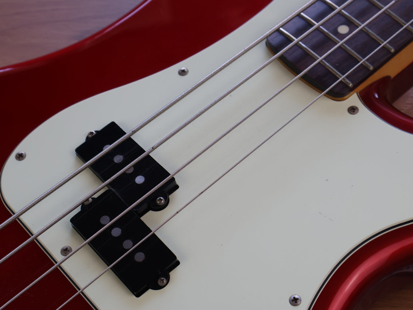 2011 FGN Fujigen Japan NPB100 Neo Classic Precision Bass (Candy Apple Red)