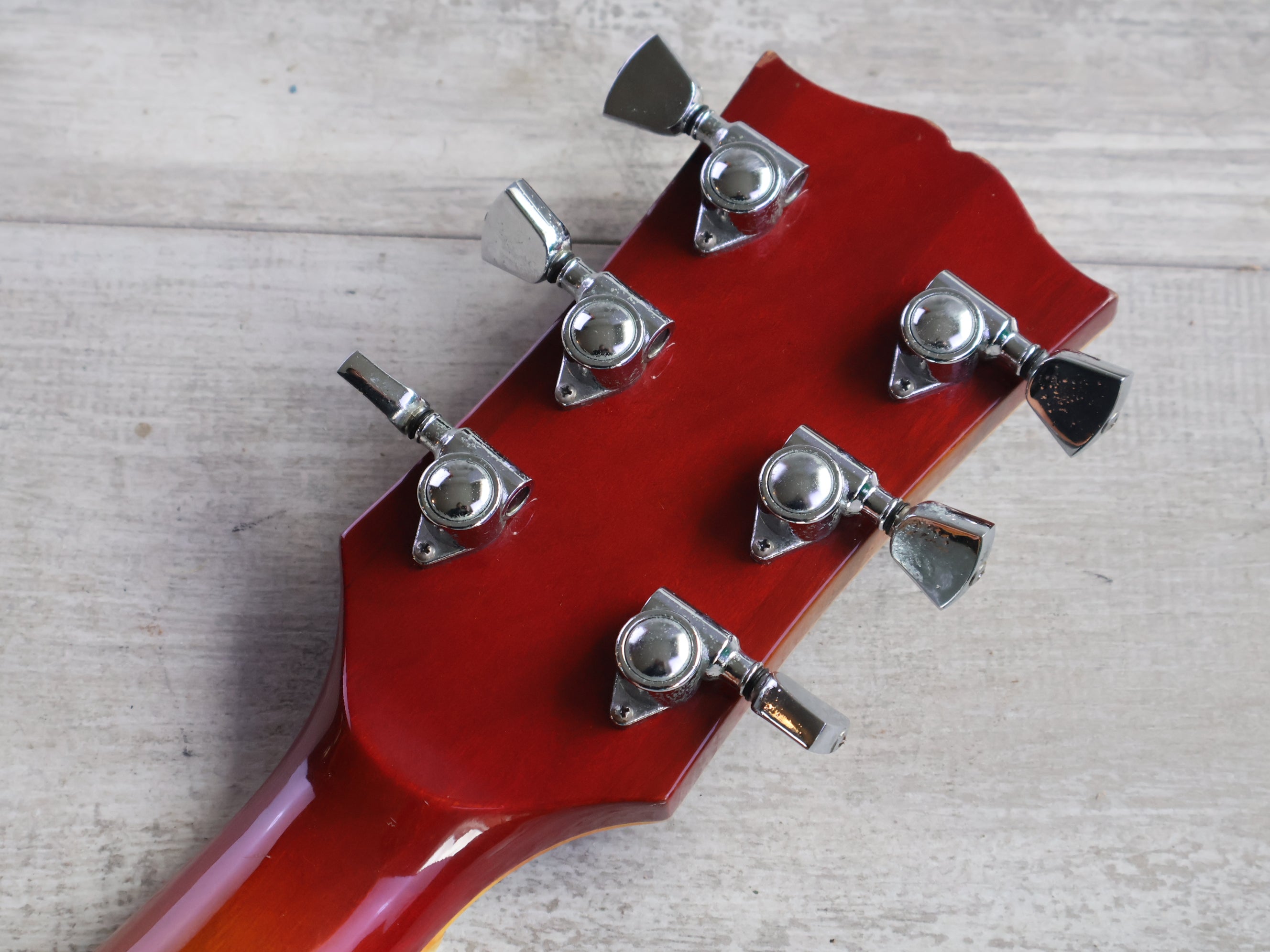 1976 Aria Pro II Japan LC-500 Les Paul Custom (Cherry Sunburst