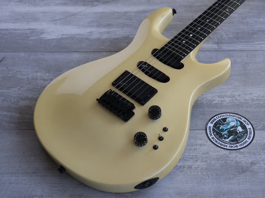 1990 Greco GPS-60 PRS Style HSS Electric Guitar (Pearl White)