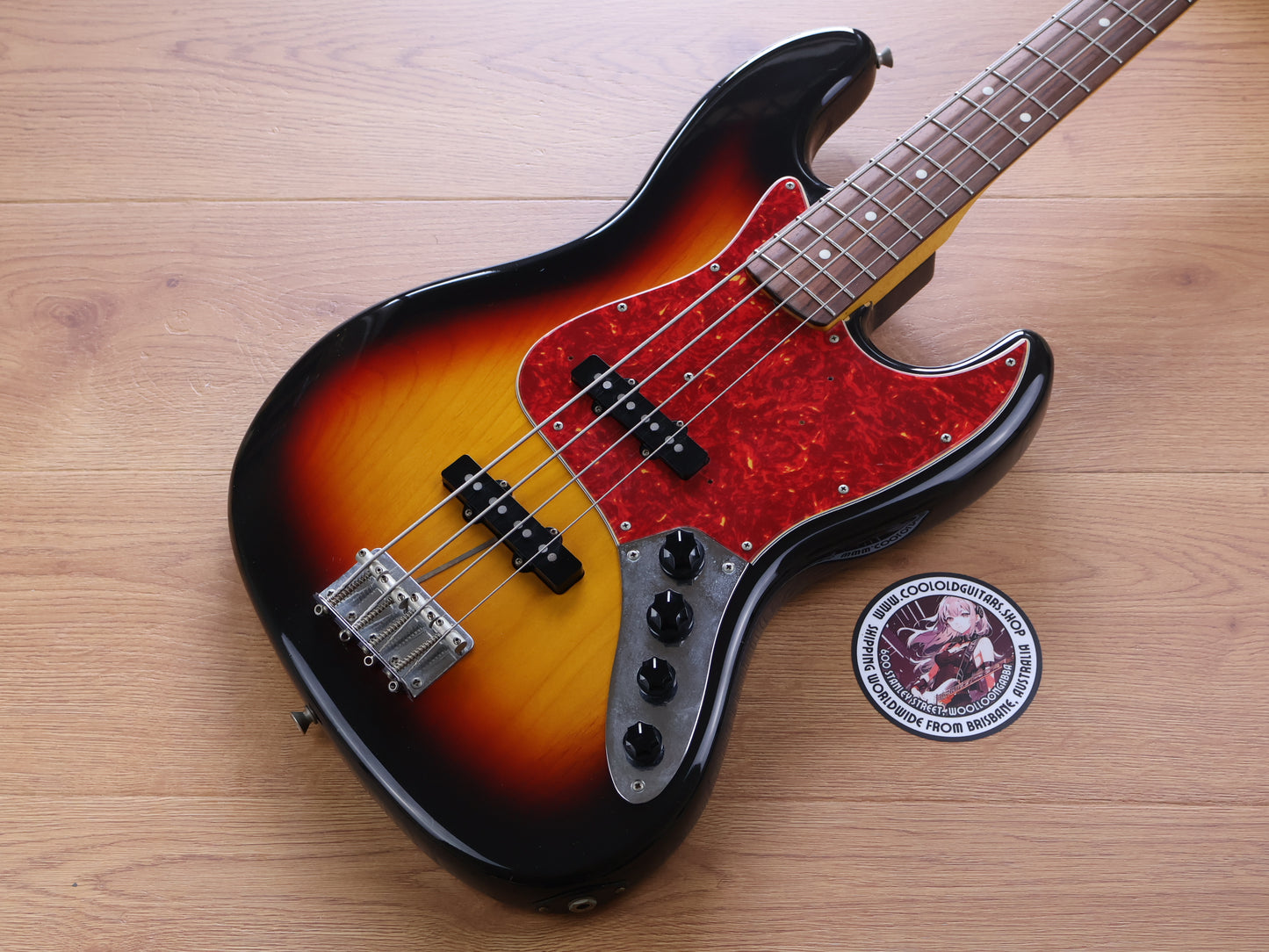 2002 Fender Japan ‘62 Reissue Active Watanabe Jazz Bass (Sunburst)