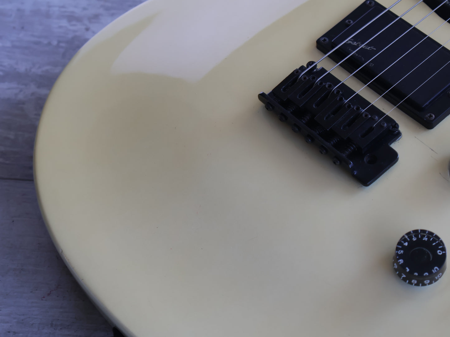 1990 Greco GPS-60 PRS Style HSS Electric Guitar (Pearl White)