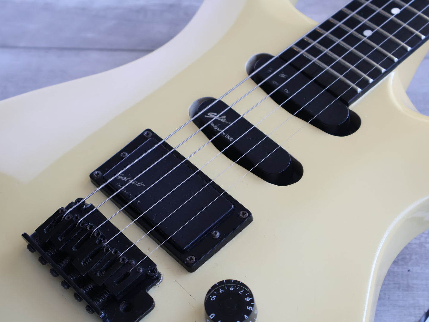 1990 Greco GPS-60 PRS Style HSS Electric Guitar (Pearl White)