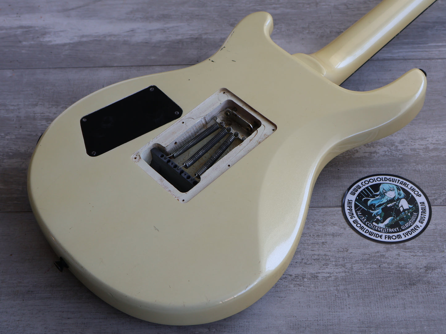 1990 Greco GPS-60 PRS Style HSS Electric Guitar (Pearl White)