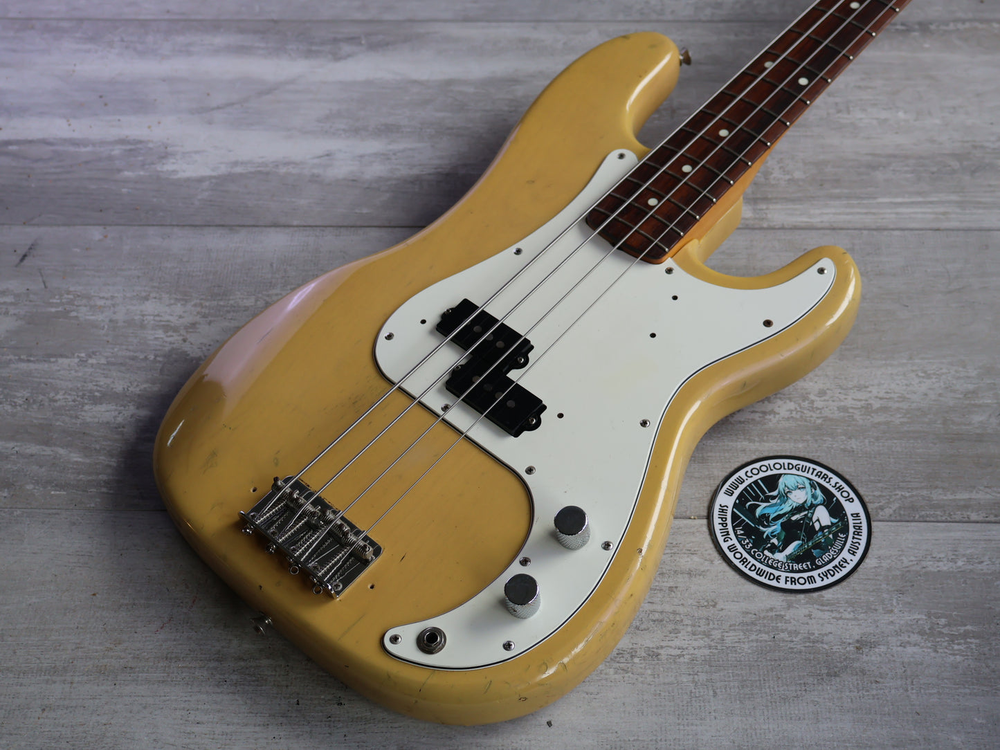 1983 Fernandes Japan RPB-70 Revival '59 Reissue Precision Bass (Blonde)