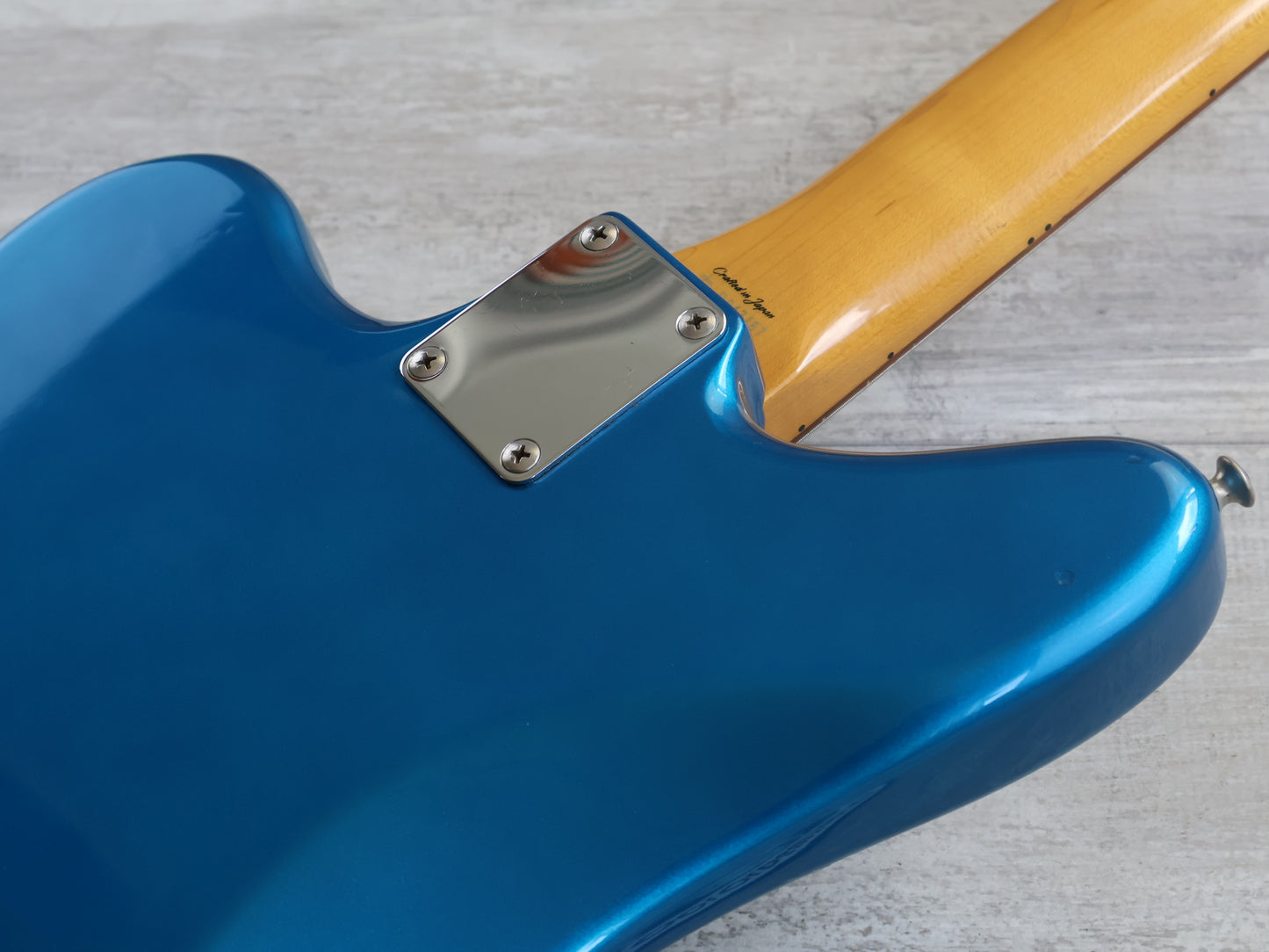 2002 Fender Japan JG66-85 '66 Reissue Jaguar (Lake Placid Blue w/Matching Headstock)