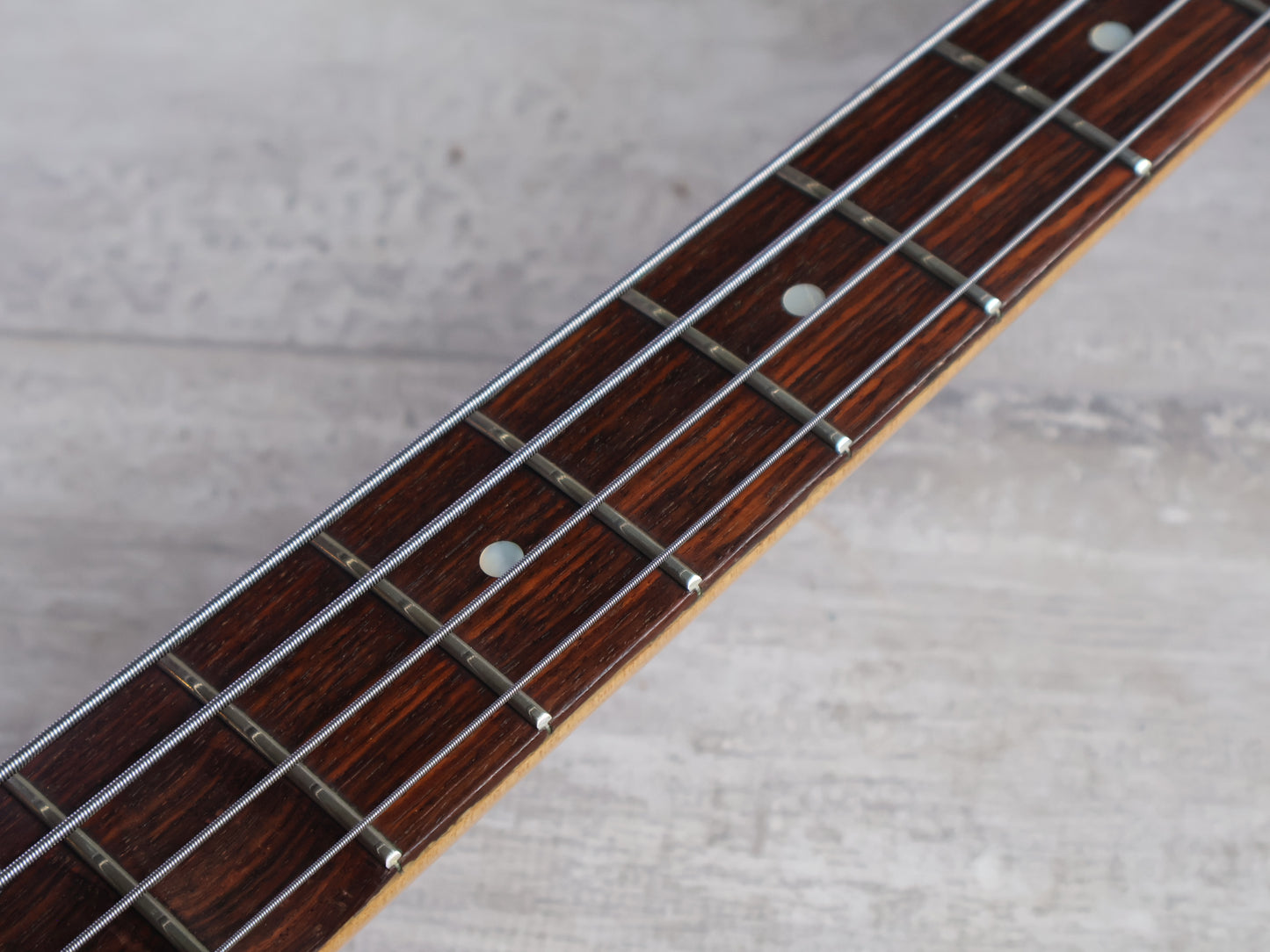 1980's ESP Japan "Oldie Custom Model" Custom Order PJ Precision Bass w/EMG's (Transparent Red)