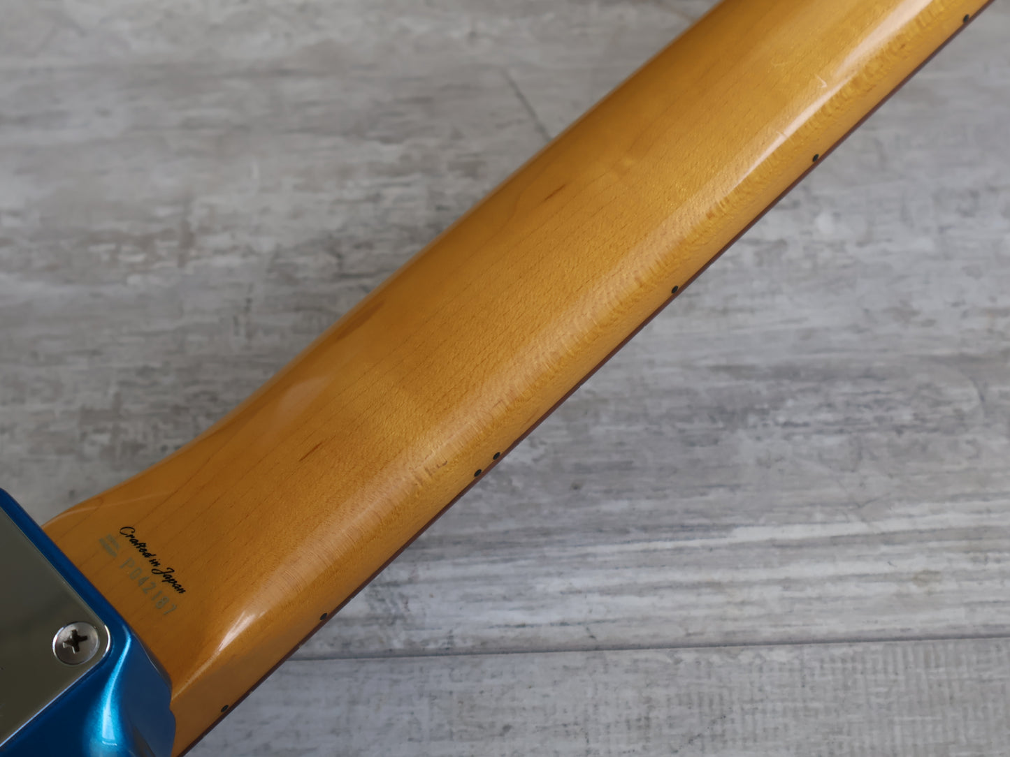 2002 Fender Japan JG66-85 '66 Reissue Jaguar (Lake Placid Blue w/Matching Headstock)