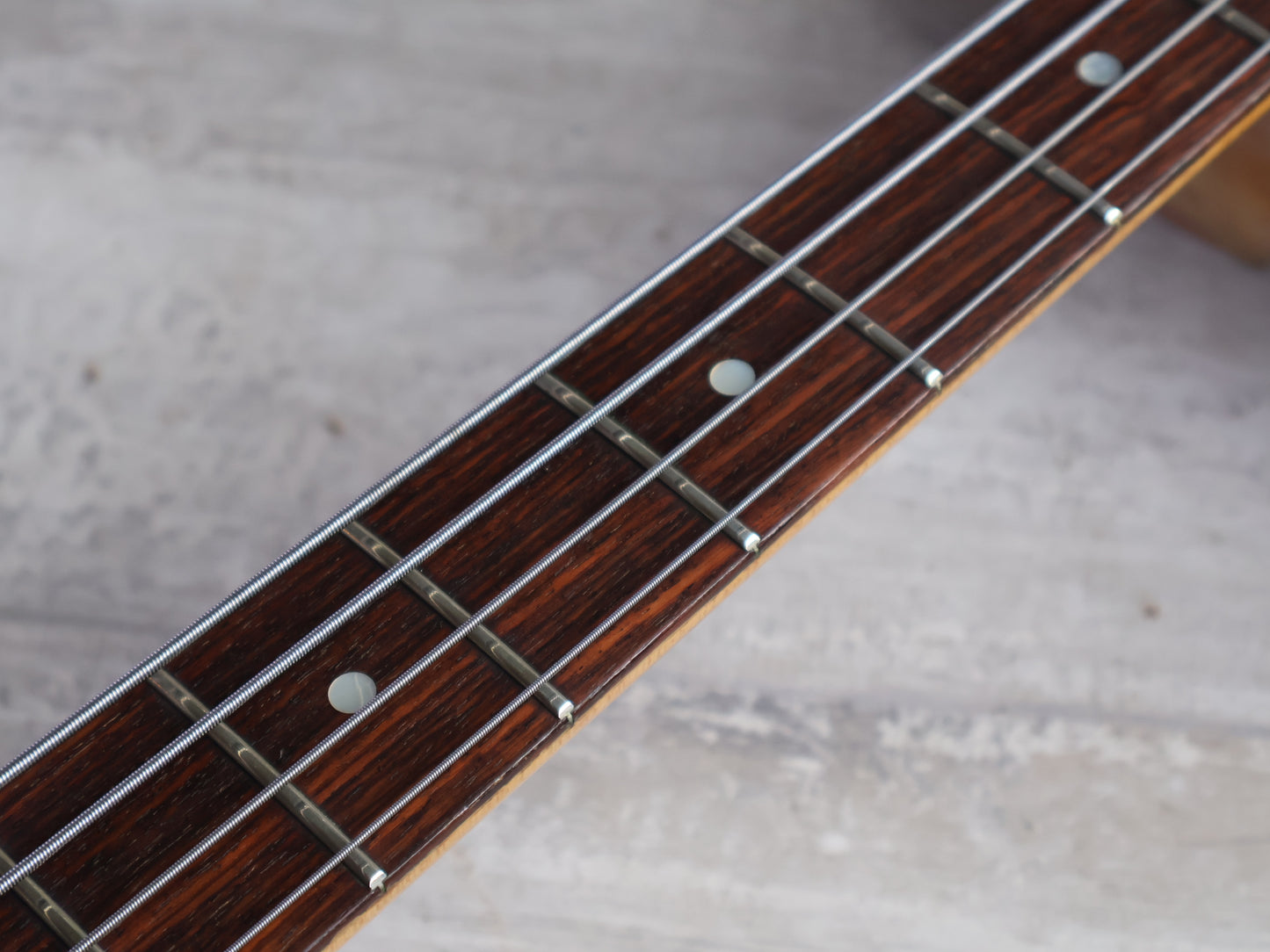 1980's ESP Japan "Oldie Custom Model" Custom Order PJ Precision Bass w/EMG's (Transparent Red)