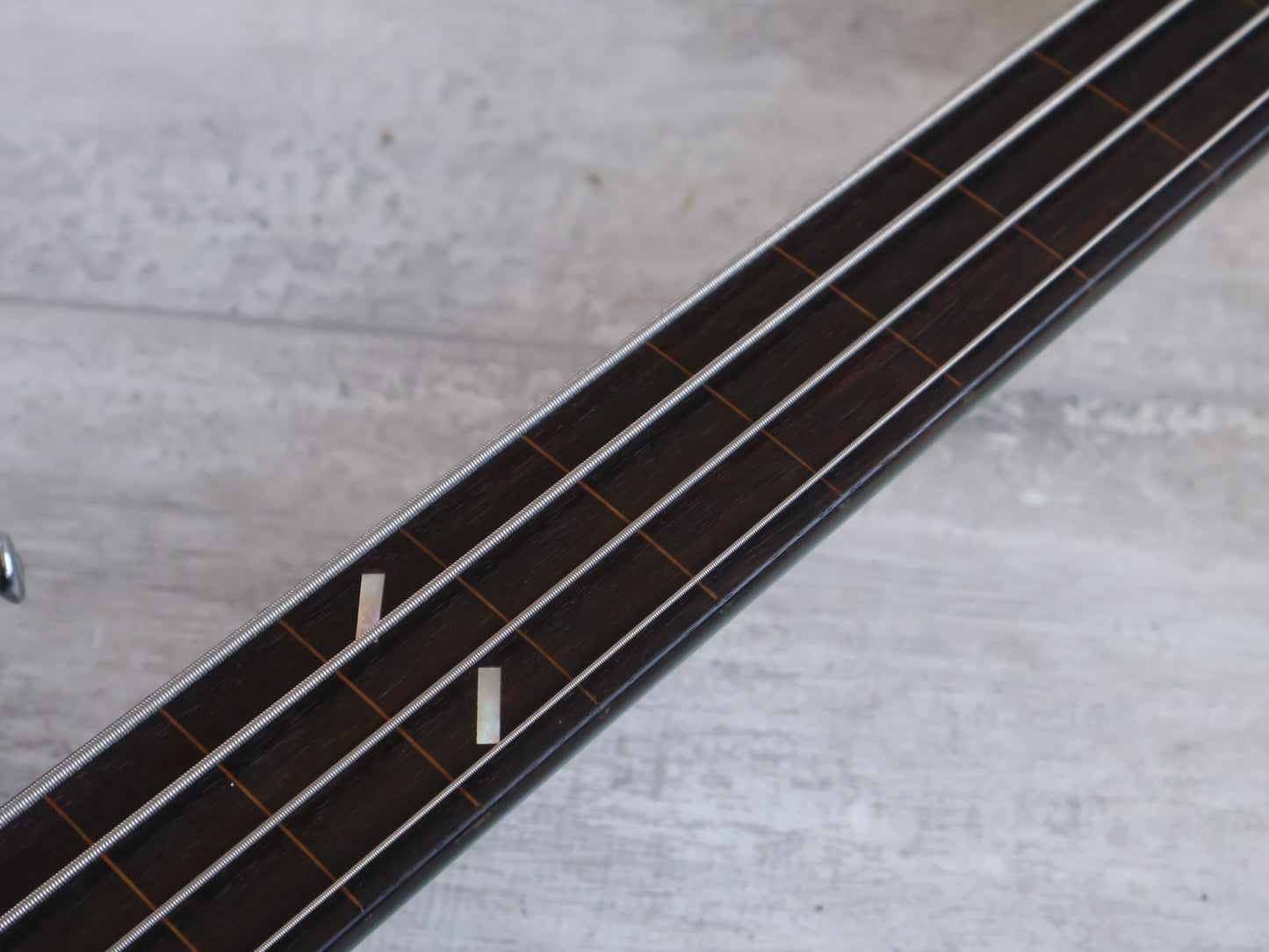 1990's Vestax Japan BV-2 JJ Fretless Bass w/Bartolini's (Transparent Green)