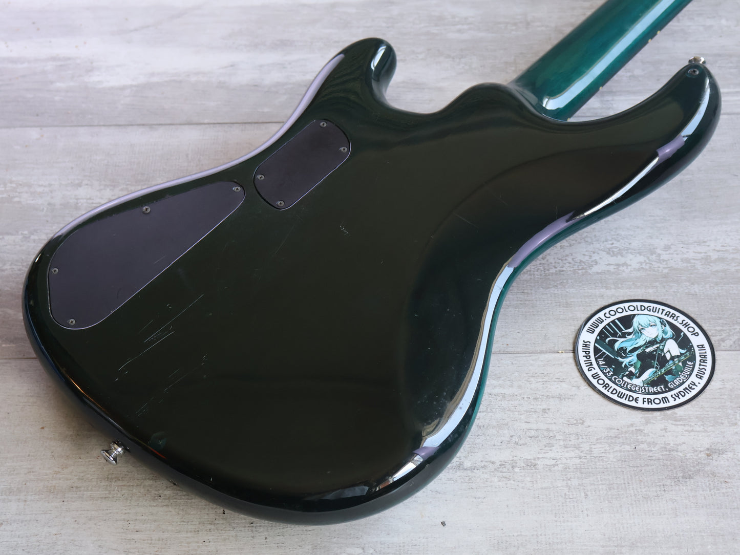 1990's Vestax Japan BV-2 JJ Fretless Bass w/Bartolini's (Transparent Green)