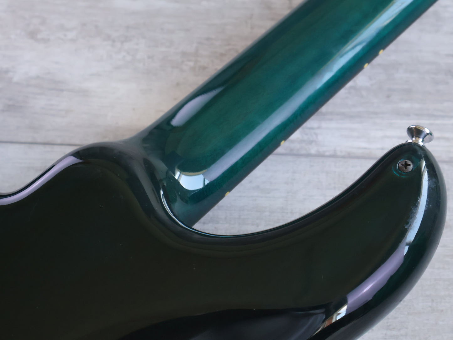 1990's Vestax Japan BV-2 JJ Fretless Bass w/Bartolini's (Transparent Green)