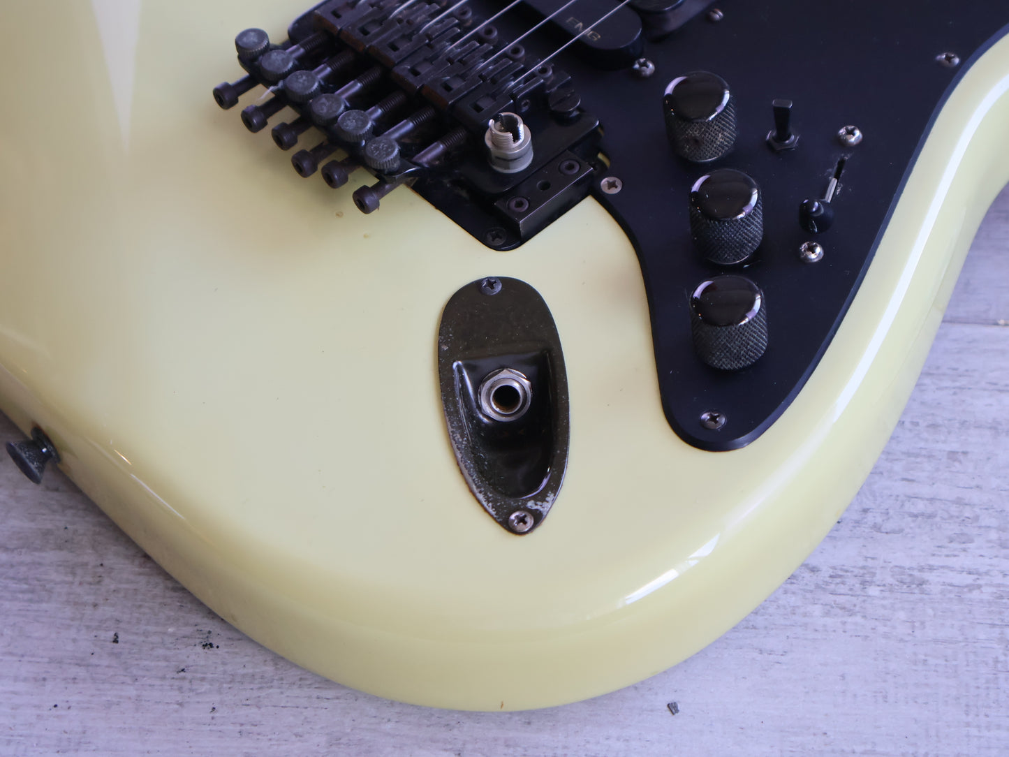 1990's P-Project Japan PAW-4 Stratocaster w/EMG's (Blue Mint White)