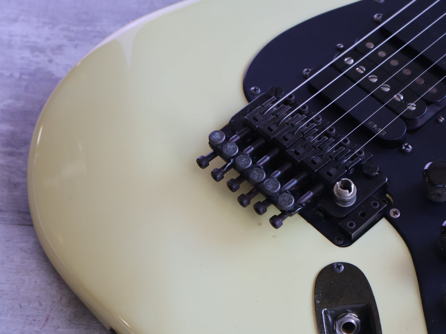 1990's P-Project Japan PAW-4 Stratocaster w/EMG's (Blue Mint White)