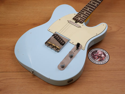 Nash Guitars T-63 Telecaster Reissue (Nitro Daphne Blue Relic)