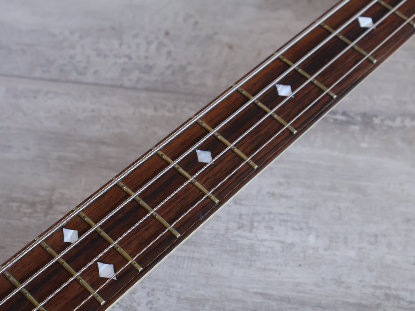 1991 Fernandes Japan MB-65 Mockingbird Bass Guitar (White)