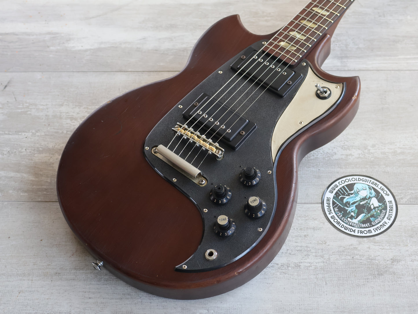 1973 Yamaha Japan SG-35 Double Cutaway SG (Wine Red)