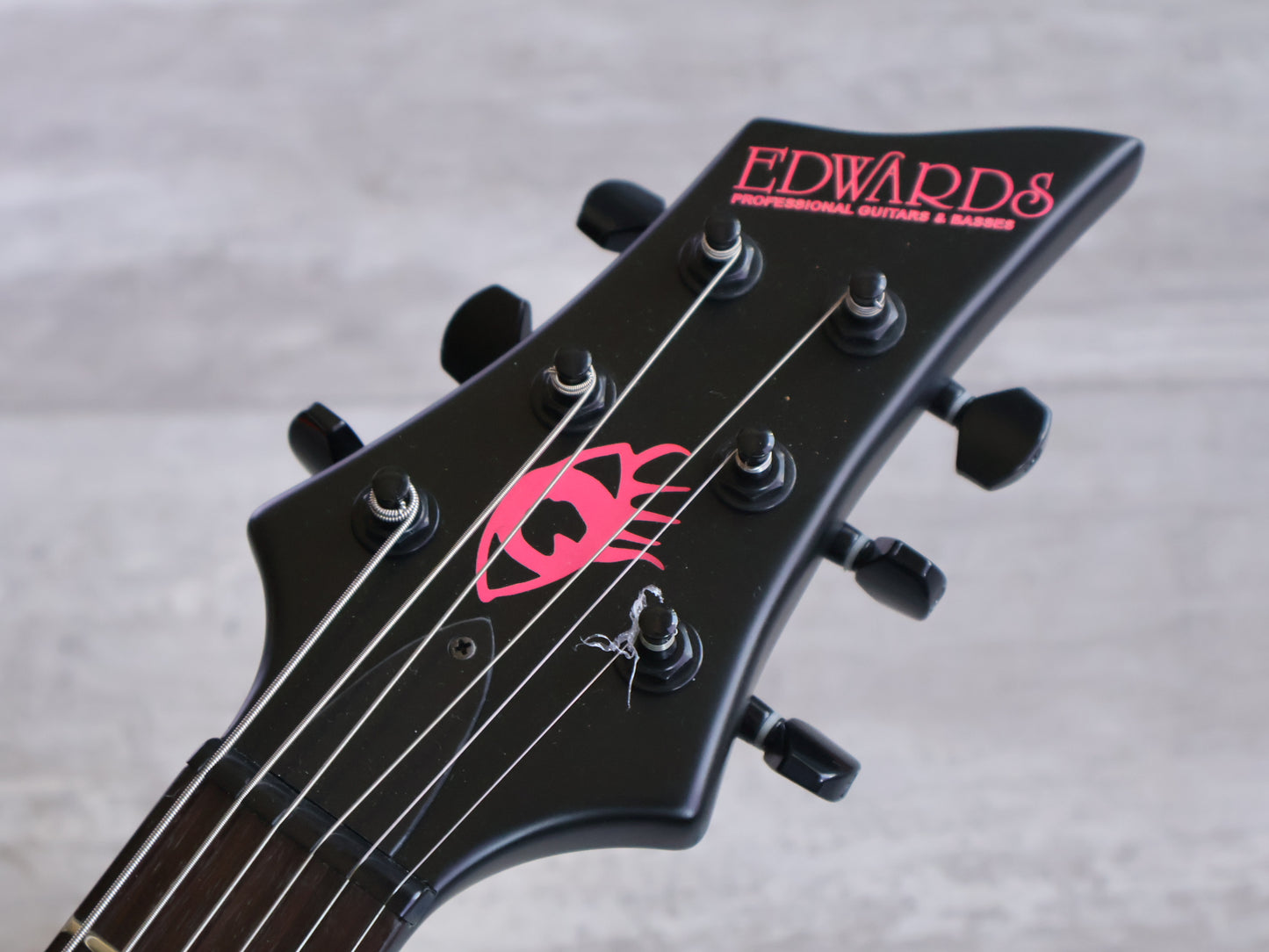 Edwards (by ESP) E-P-49A Mini Forest Travel Guitar (Black)