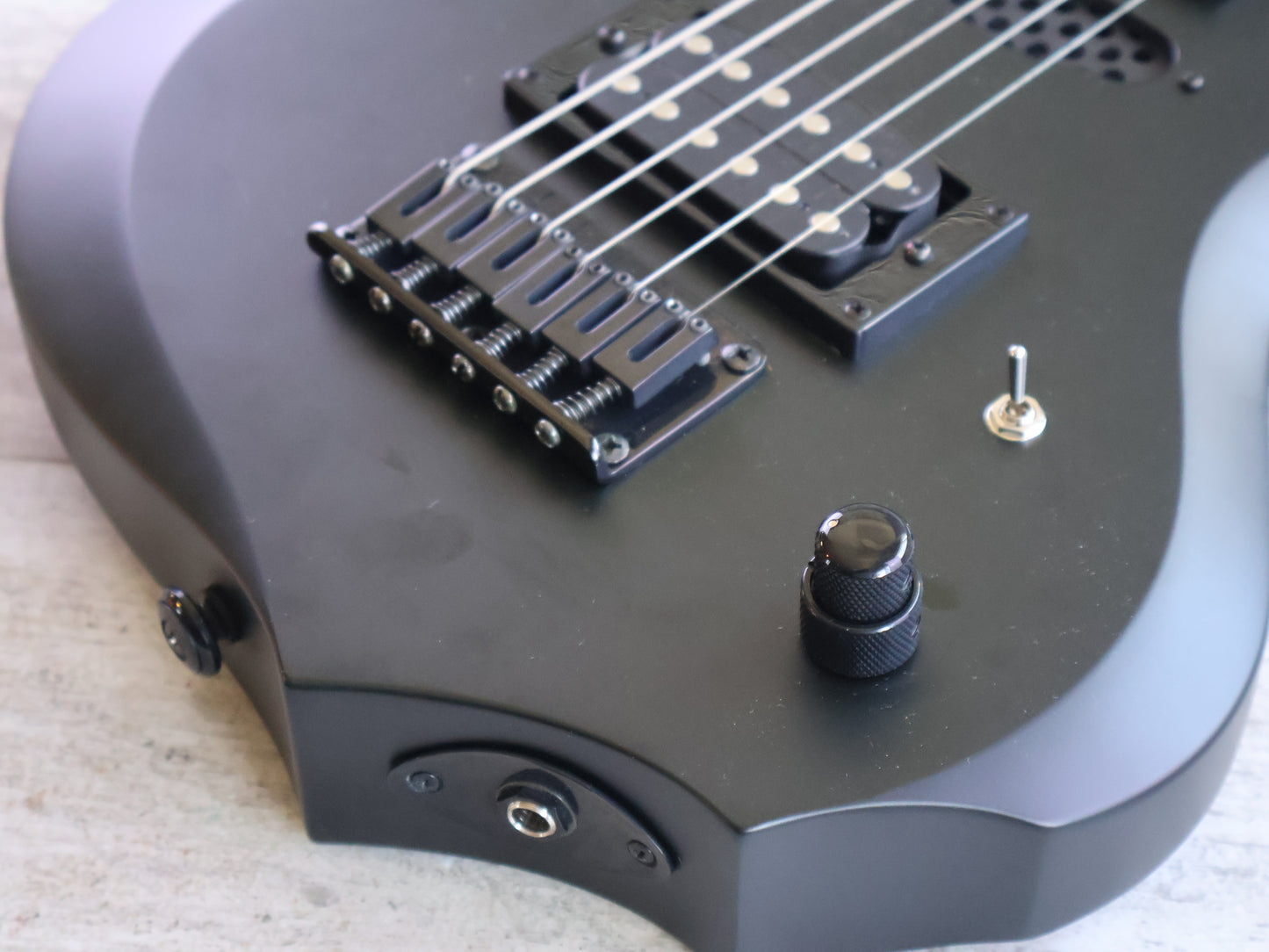 Edwards (by ESP) E-P-49A Mini Forest Travel Guitar (Black)