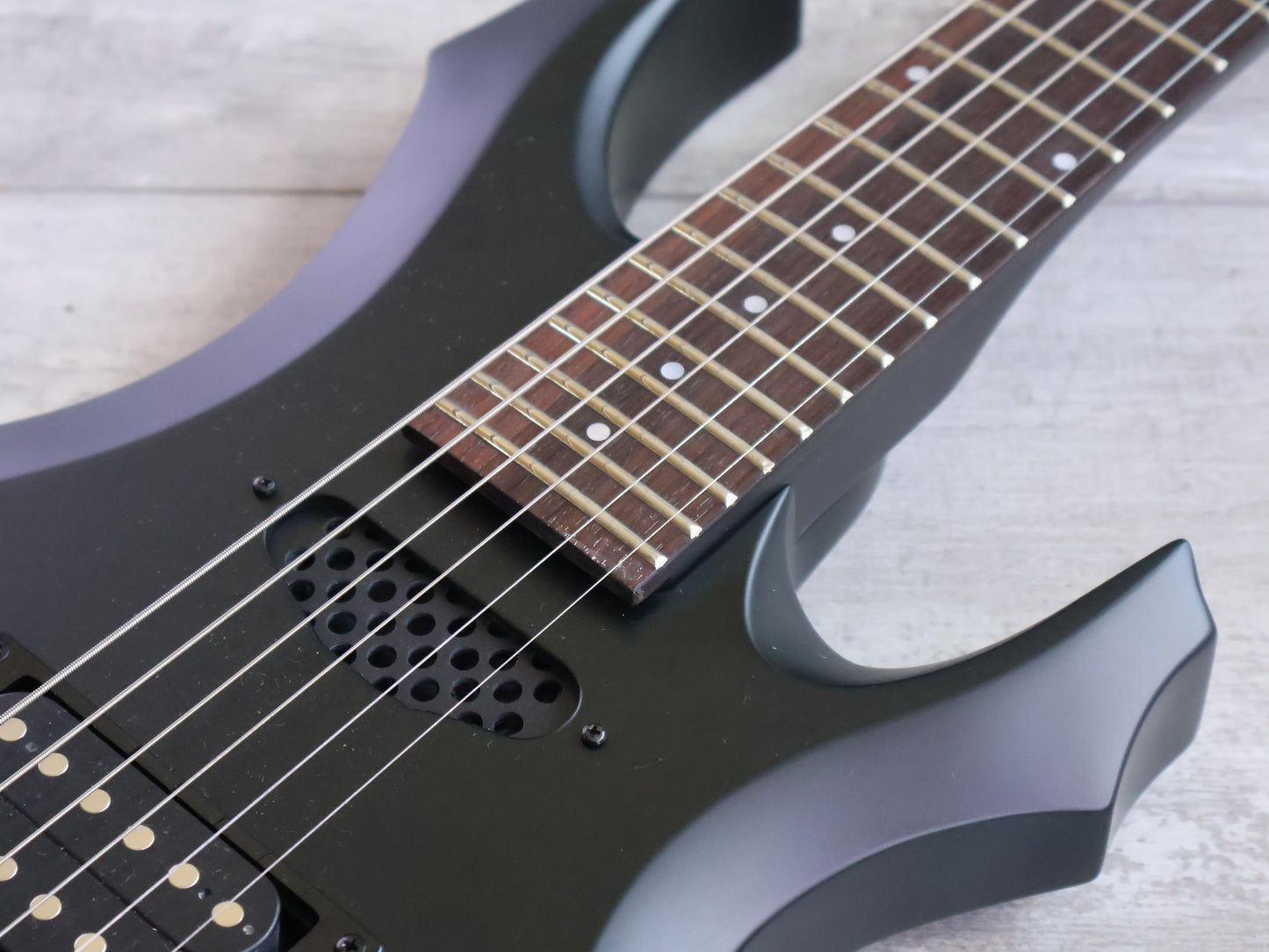 Edwards (by ESP) E-P-49A Mini Forest Travel Guitar (Black)