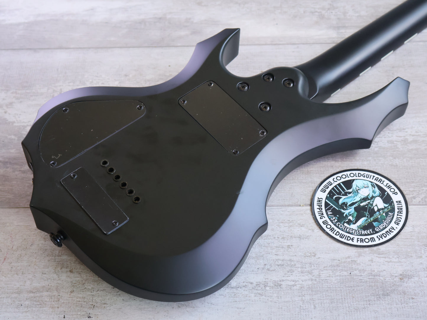 Edwards (by ESP) E-P-49A Mini Forest Travel Guitar (Black)