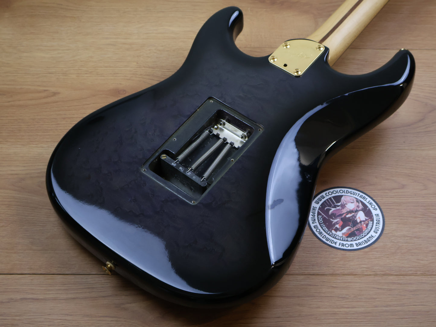 1980's Fender Japan STR-75 HSH Superstrat (Black/Grey Burst)