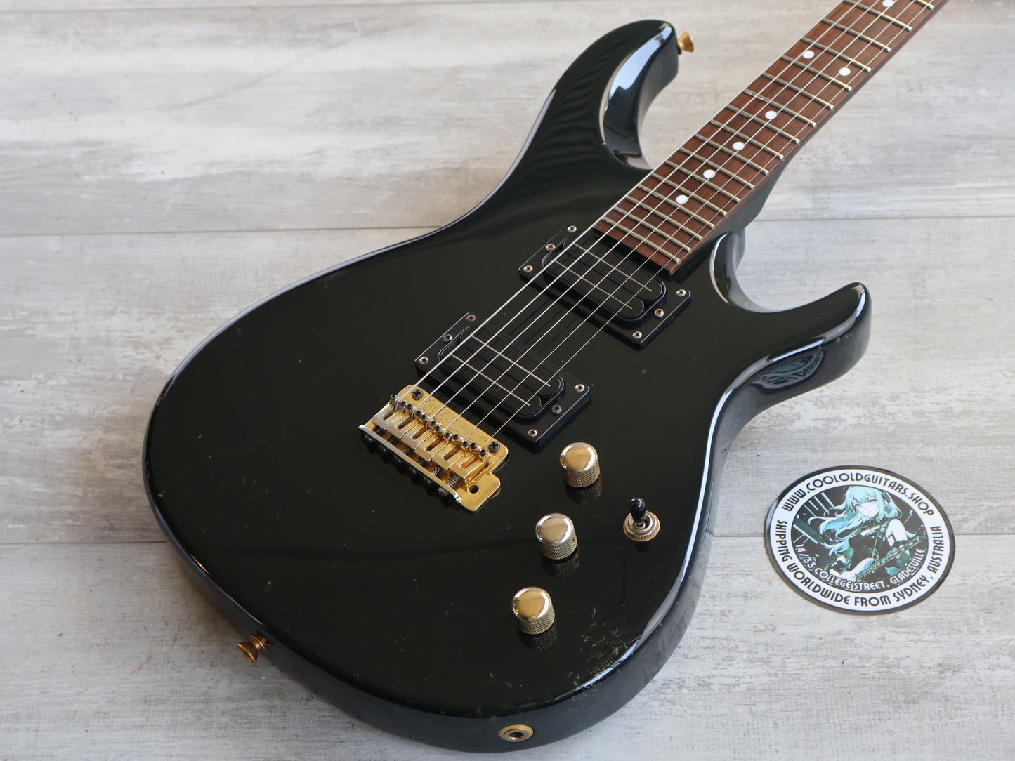 1990's Bill Lawrence (by Morris Japan) BY1R-60G HH Electric Guitar (Black)