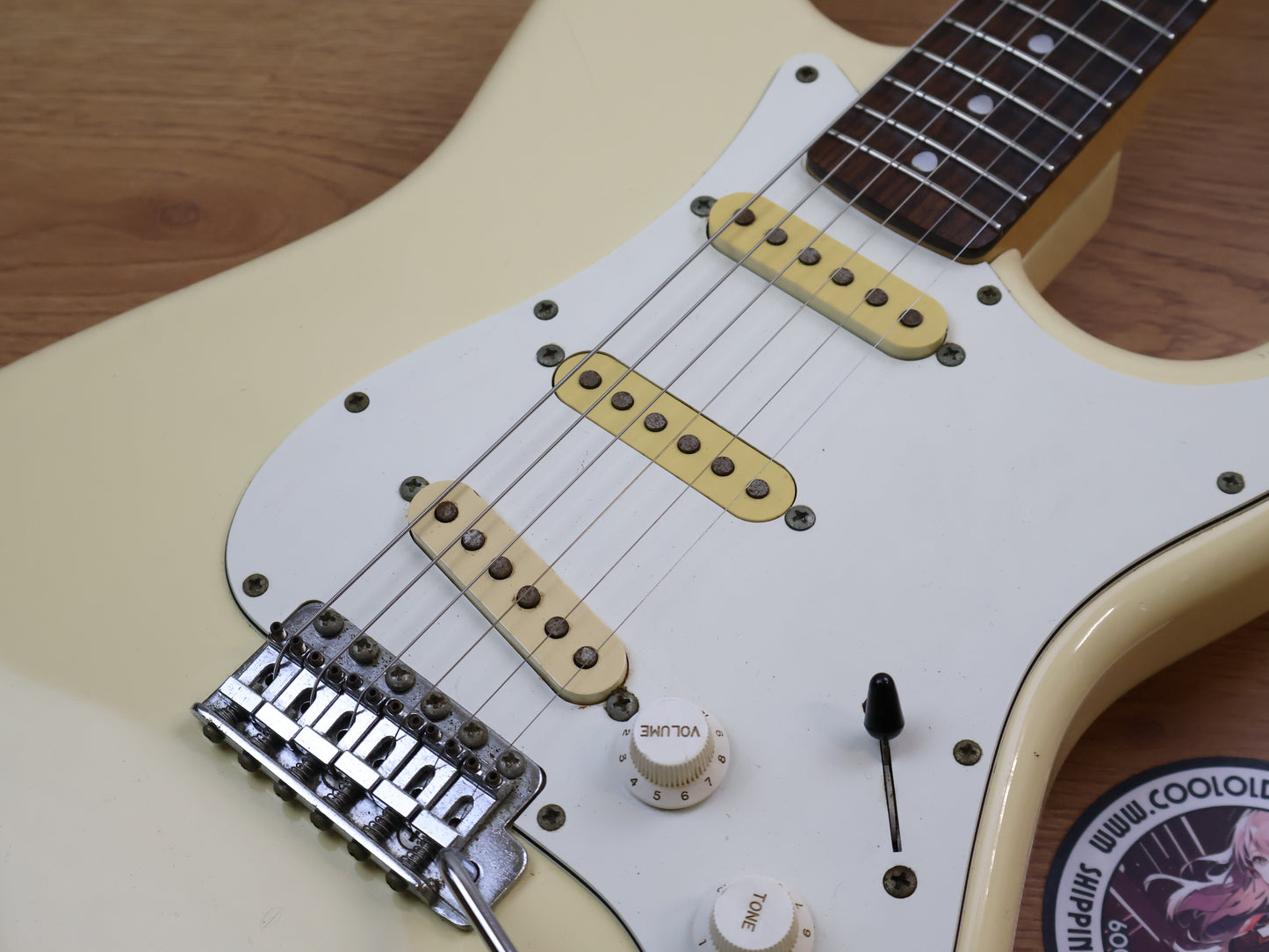 1989 Fender Japan '72 Reissue Scalloped Stratocaster (Aged White)