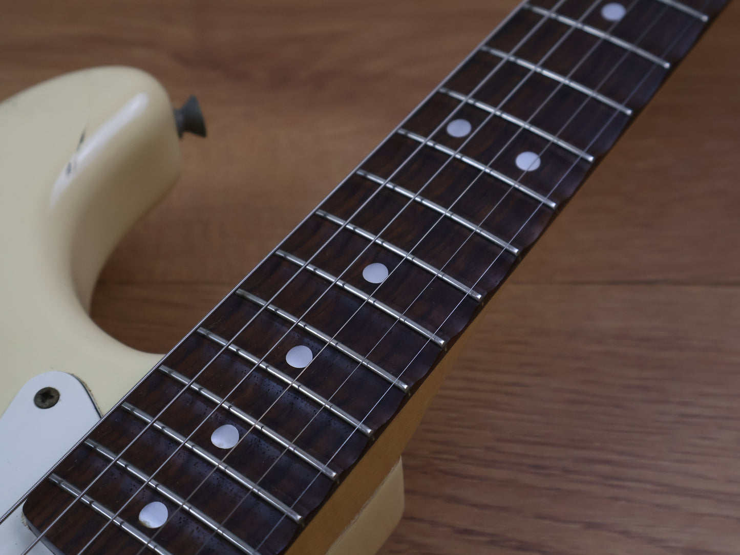 1989 Fender Japan '72 Reissue Scalloped Stratocaster (Aged White)