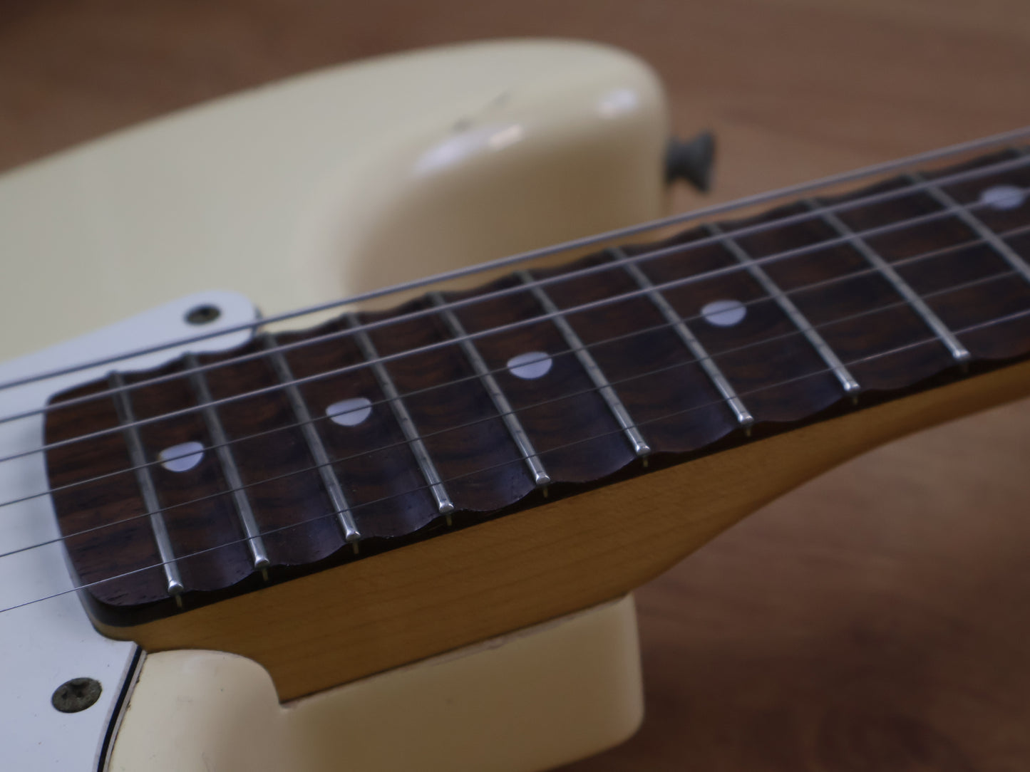 1989 Fender Japan '72 Reissue Scalloped Stratocaster (Aged White)