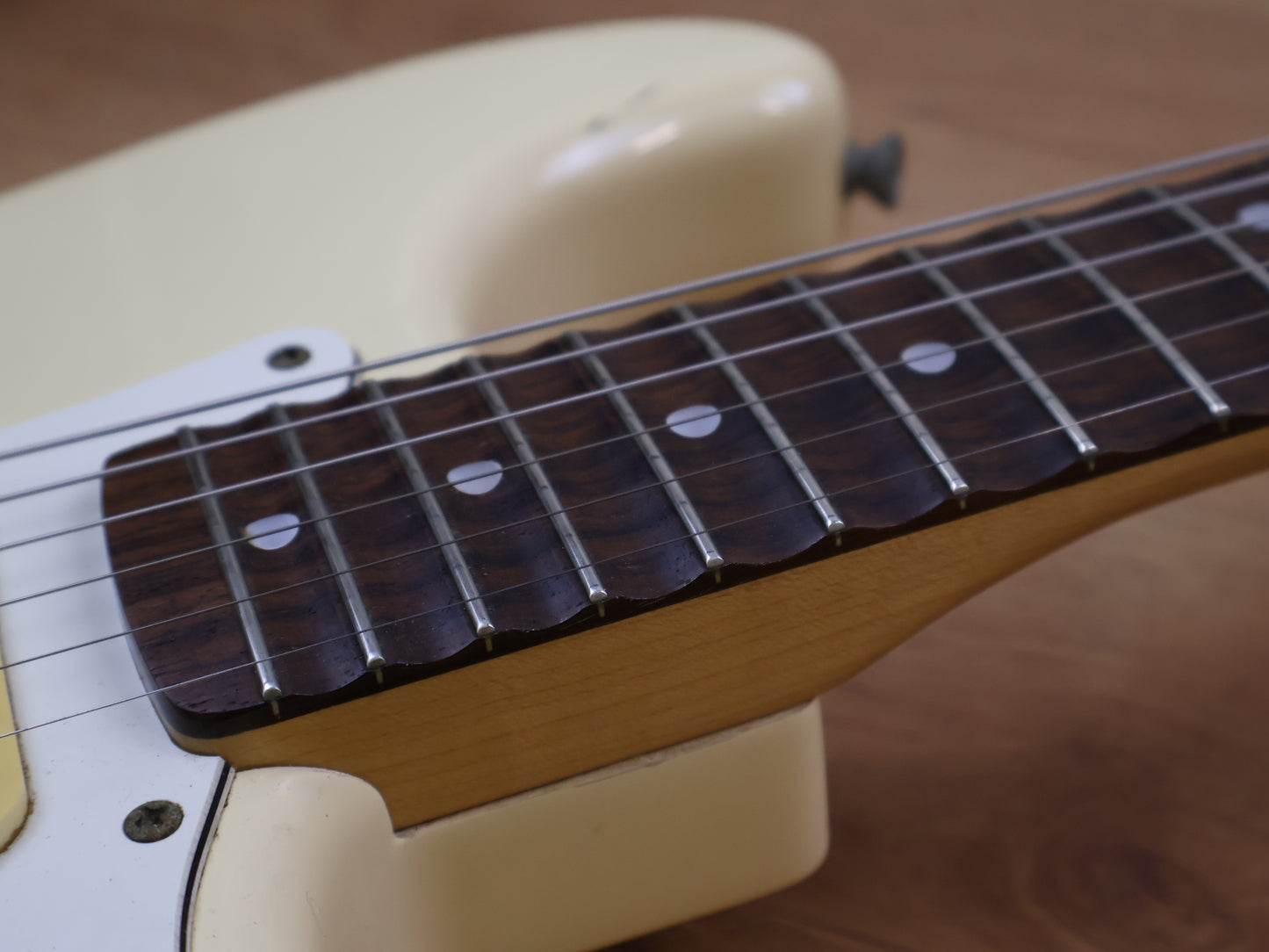 1989 Fender Japan '72 Reissue Scalloped Stratocaster (Aged White)